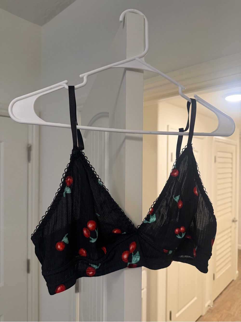 Black Cherry Printed Bralette - Women's Intimates